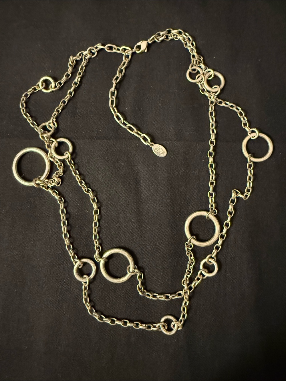 Vintage Marjorie Baer SF Handcrafted Silver Tone Necklace 18.5”-22” Length